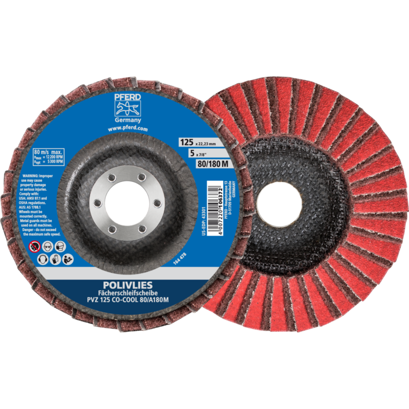 PFERD Vlieswerkzeuge PVZ 125 CO-COOL 80 / A 180 M