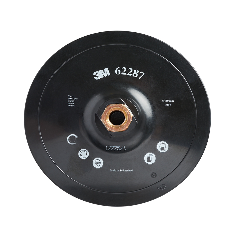 3M Hookit Stützteller Green Standard, 150 mm, M14-Aufnahne