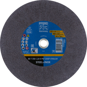 PFERD CHOPSAW stat. Trennscheiben 80 T 350-2,8 K PSF CHOP STEELOX/25,4 (5)