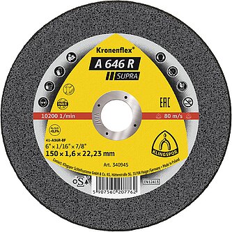 Klingspor - A 646 R Trennscheibe, 150 x 1,6 x 22,23 mm gerade