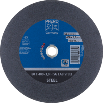 PFERD LABOR SG stat. Trennscheiben 80 T 400-3,0 H SG LAB STEEL/32,0