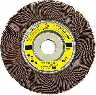 Klingspor - SM 611 W Schleifmopräder LS 309 X, 165 x 25 x 25,4 mm Korn 180