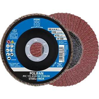 PFERD POLIFAN-Fächerscheiben PFC 115 A 120 SG STEELOX