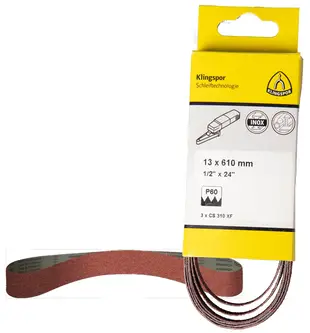 Klingspor - CS 310 XF Schleifband, 13 x 457 mm Korn 60 F4G, SB-verpackt im Reiter