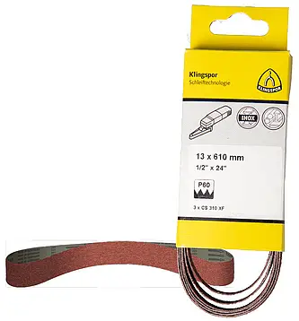 Klingspor - CS 310 XF Schleifband, 13 x 457 mm Korn 60 F4G, SB-verpackt im Reiter