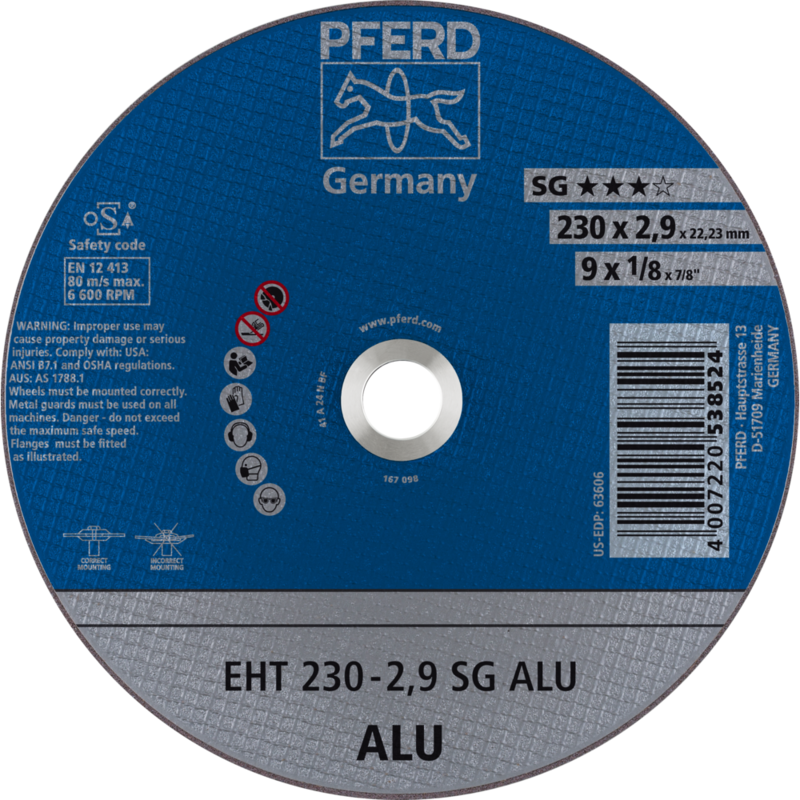 PFERD Trennscheiben EHT 230-2,9 SG ALU