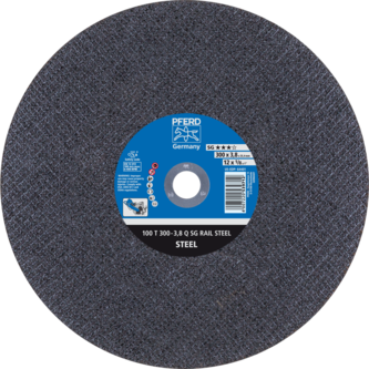PFERD RAIL SG stat. Trennscheiben 100 T 300-3,8 Q SG RAIL STEEL/25,4