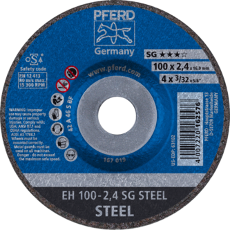 PFERD Trennscheiben EH 100-2,4 SG STEEL/16,0