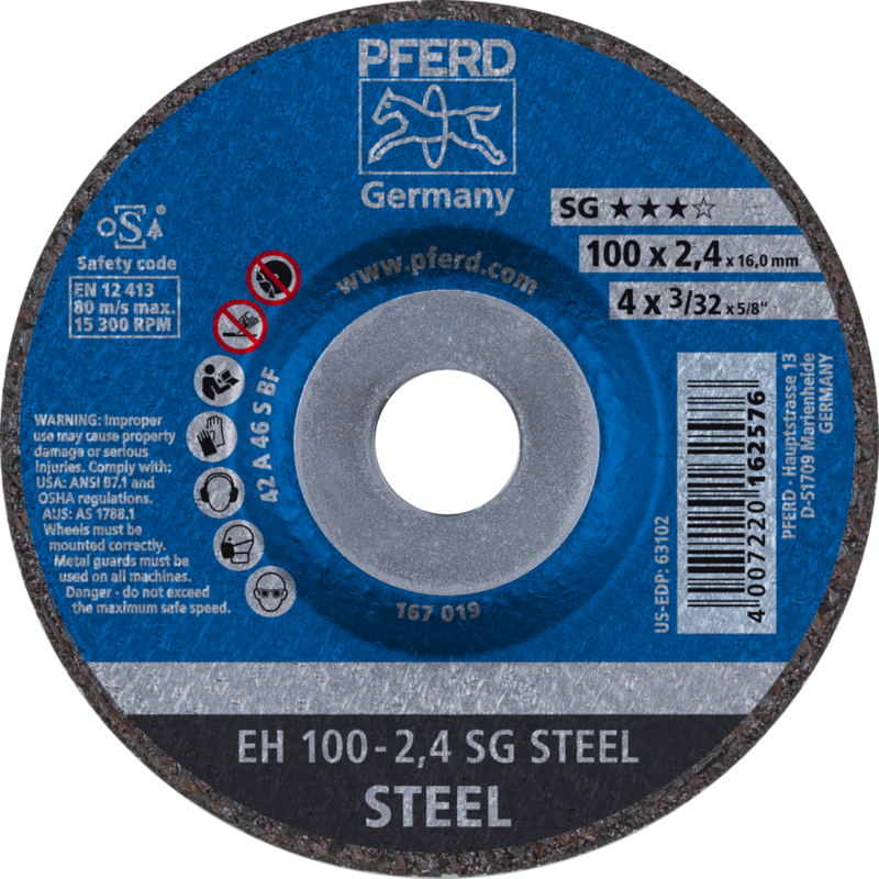 PFERD Trennscheiben EH 100-2,4 SG STEEL/16,0