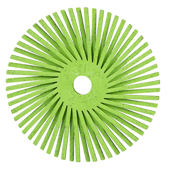 Scotch-Brite Precision Radial Bristle Brush, PN-RB, 50+, 76,2 mm x 9,525 mm (3 Zoll x 3/8 Zoll), Typ A