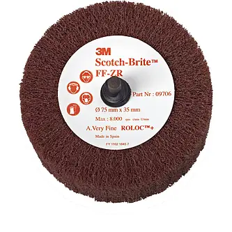 Scotch-Brite Roloc Lamellenbürste FF-ZR, grau, 50 mm x 25 mm, S FIN