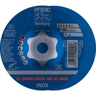 PFERD CC-GRIND (inkl. SOLID, FLEX, STRONG) CC-GRIND SOLID 180 SG INOX