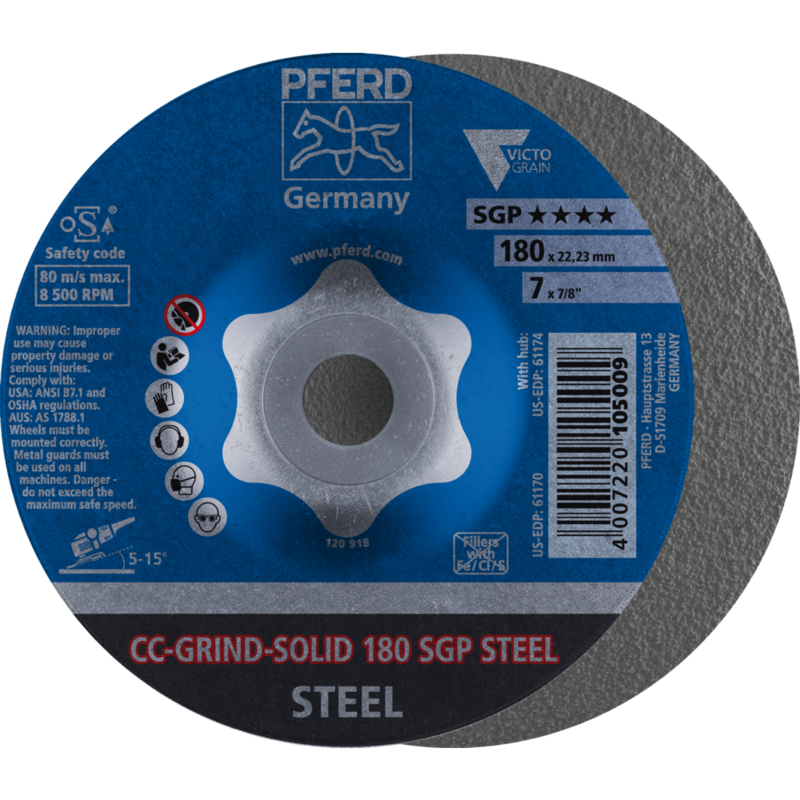 PFERD CC-GRIND (inkl. SOLID, FLEX, STRONG) CC-GRIND SOLID 180 SGP STEEL