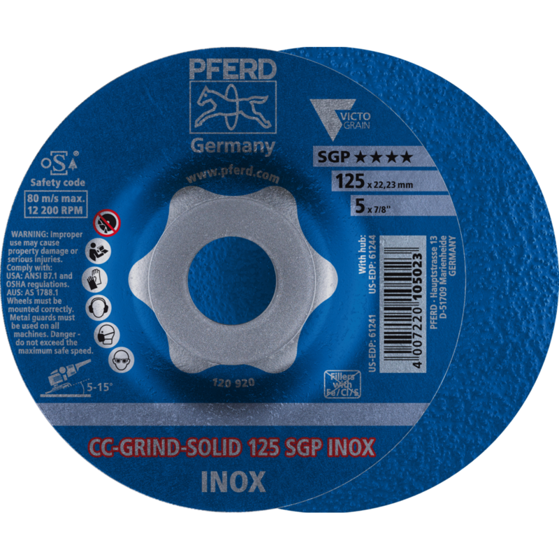 PFERD CC-GRIND (inkl. SOLID, FLEX, STRONG) CC-GRIND SOLID 125 SGP INOX