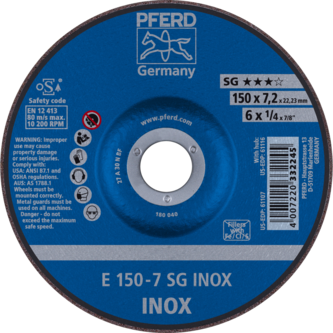 PFERD Schruppscheiben E 150-7 SG INOX