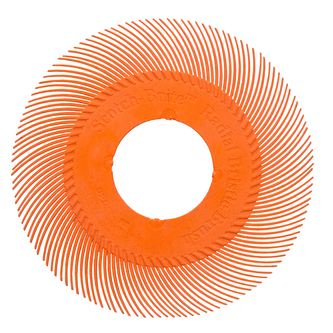 Scotch-Brite Precision Radial Bristle Brush, PN-RB, 80+, 193,675 mm (7-5/8 Zoll), Typ C, ohne Adapter