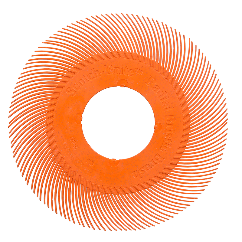 Scotch-Brite Precision Radial Bristle Brush, PN-RB, 80+, 193,675 mm (7-5/8 Zoll), Typ C, ohne Adapter