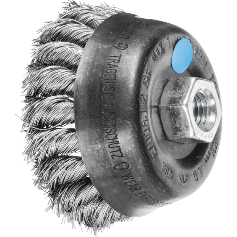 PFERD Topfbürsten mit Gewinde TBG 80/M14 INOX 0,35