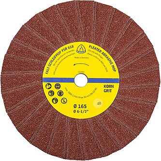 Klingspor - FSR 618 Schleifmopräder, 165 x 14 mm Korn 60 Einreihig 2 Lamellen pro Paket