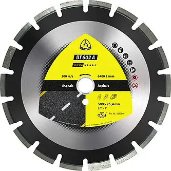 Klingspor - DT 602 A Diamanttrennscheibe, 400 x 3,6 x 20 mm 24 Segmente 40 x 3,6 x 10 mm, Weitverzahnt