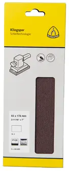 Klingspor - AN 400 Gitterstreifen, Korn 180 93 x 178 mm, SB-verpackt im Reiter