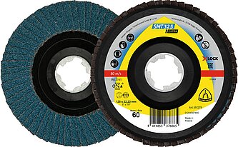 Klingspor - SMT 325 Schleifmopteller X-LOCK, 125 x 22,23 mm Korn 60 gerade