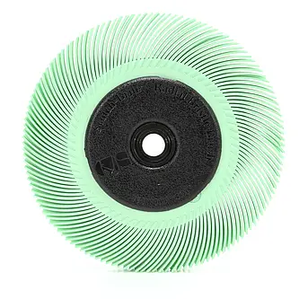 Scotch-Brite Radial Bristle Brush BB-ZB mit Kunststoff-Flansch, hellgrün, 152,4 mm x 22 mm x 25,4 mm, 1 Micron, Typ C