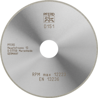 PFERD Dia.- und CBN-Trennwerkzeuge Galvanik D1A1R 125-1,4-20 D 151 GAD