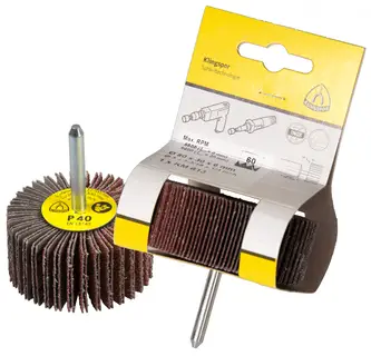 Klingspor - KM 613 Schleifmopstift, 60 x 30 x 6 mm Korn 60, SB-verpackt im Reiter