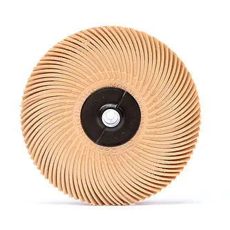 Scotch-Brite Radial Bristle Brush RB-ZB, orange, 76,2 mm x 9,5 mm, 6 Micron, Typ C