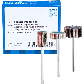 PFERD Fächerschleifwerkzeuge SET F 1015/1505/2010 A 80