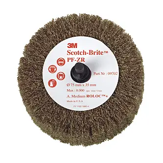 Scotch-Brite Roloc Lamellenbürste PF-ZR, braun, 63 mm x 32 mm, A MED