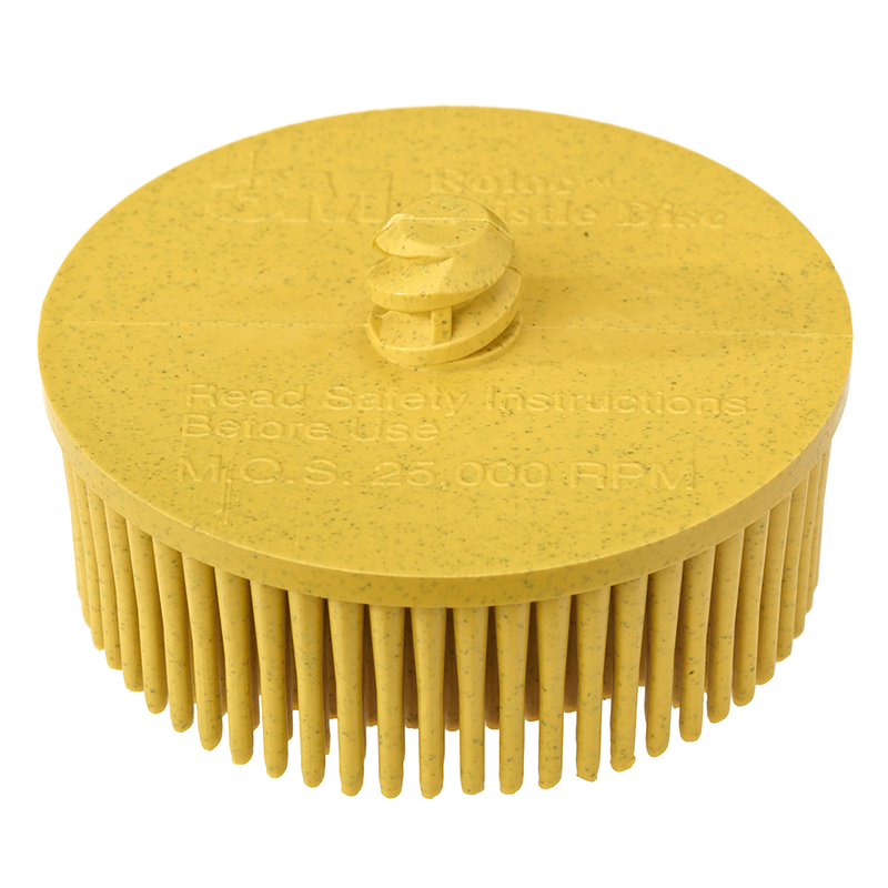 Scotch-Brite Roloc Bristle Disc RD-ZB, gelb, 50 mm x 15,8 mm, P80, 07525
