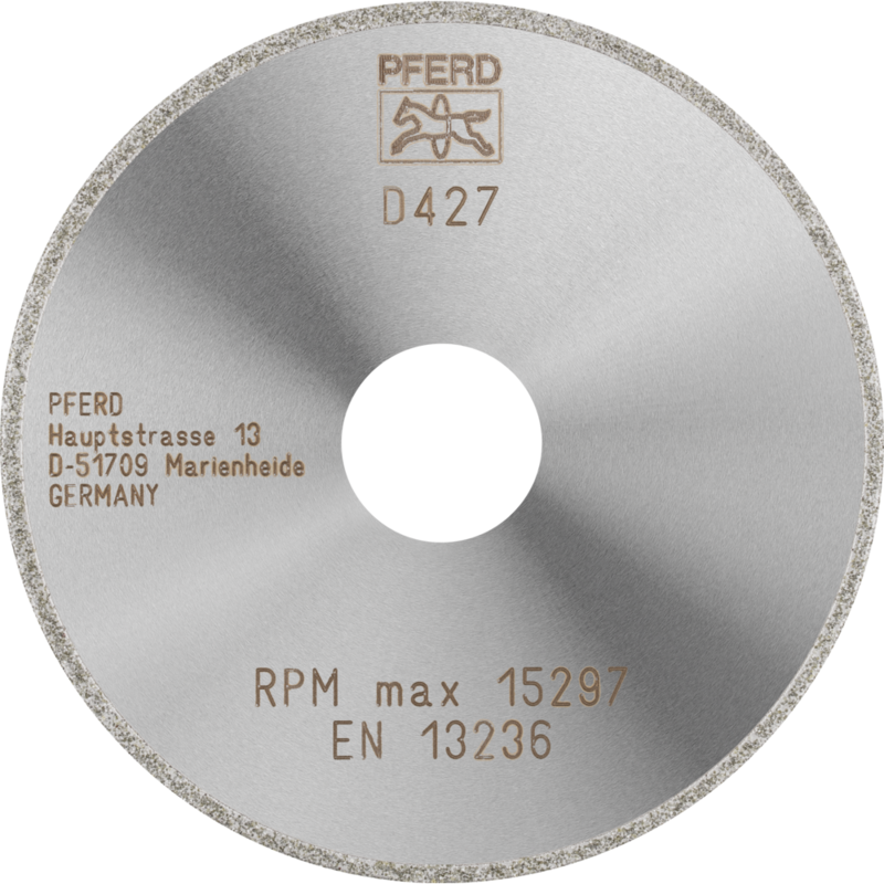 PFERD Dia.- und CBN-Trennwerkzeuge Galvanik D1A1R 100-2-22,23 D 427 GAD