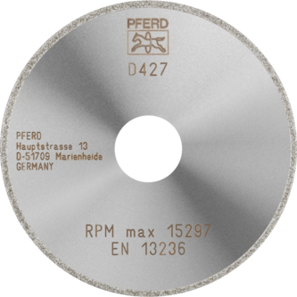 PFERD Dia.- und CBN-Trennwerkzeuge Galvanik D1A1R 100-2-22,23 D 427 GAD