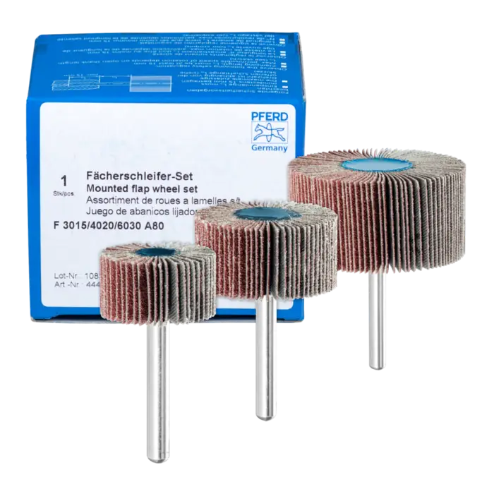 PFERD Fächerschleifwerkzeuge SET F 3015/4020/6030 A 80