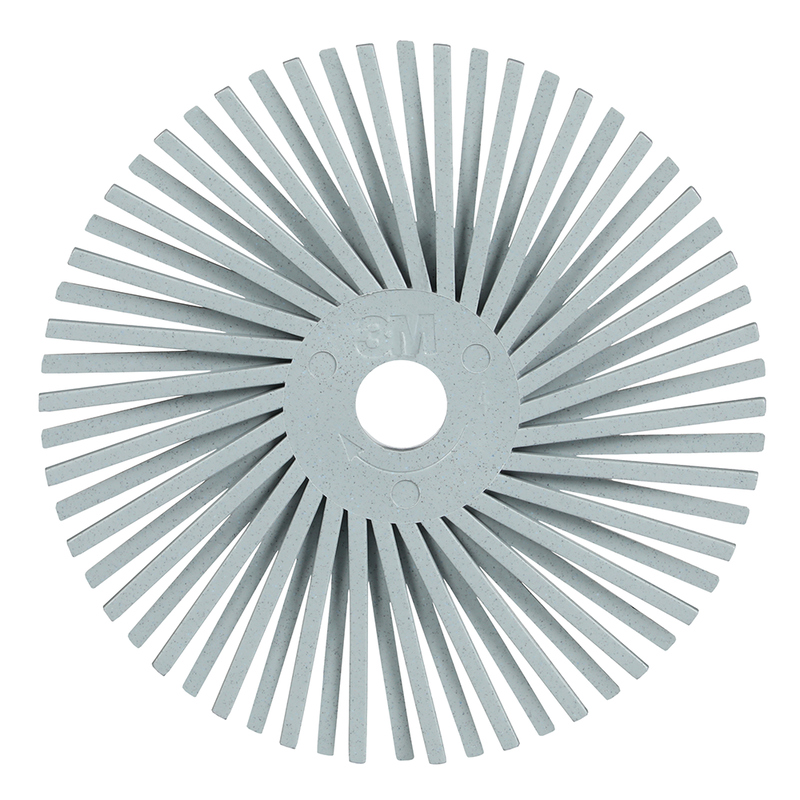 Scotch-Brite Precision Radial Bristle Brush, PN-RB, 120+, 76,2 mm x 9,525 mm (3 Zoll x 3/8 Zoll), Typ A,