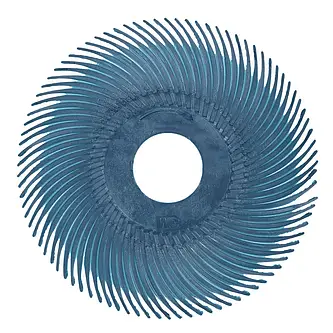 Scotch-Brite Radial Bristle Brush RB-ZB, blau, 50,8 mm x 9,5 mm, P400, Typ C