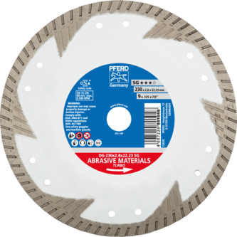 PFERD Diamantwerkzeuge für die Bauindustrie DG 230 x 2,8 x 22,23 SG