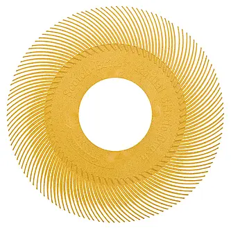 Scotch-Brite Radial Bristle Brush BB-ZB Einzelsegment, gelb, 152,4 mm, P80, Typ C (Nachfüllpackung)