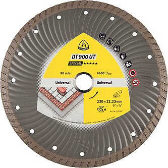 Klingspor - DT 900 UT Diamanttrennscheibe, 115 x 2,2 x 22,23 mm 2,2 x 10 mm, geschlossener Rand Turbo