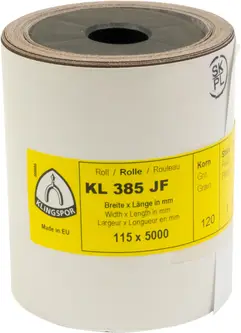 Klingspor - KL 385 JF Schleifrolle, 115 x 5000 mm Korn 60