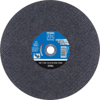 PFERD RAIL SG stat. Trennscheiben 100 T 300-3,8 Q SG RAIL STEEL/22,23