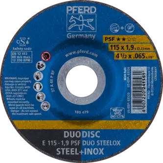 PFERD Trennscheiben E 115-1,9 PSF DUO STEELOX