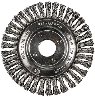 Klingspor - BRP 600 Z Pipelinebürste gez. einreihig Anzahl Reihen 1, 115 x 6 x 22,23 mm 0,5 Stahl