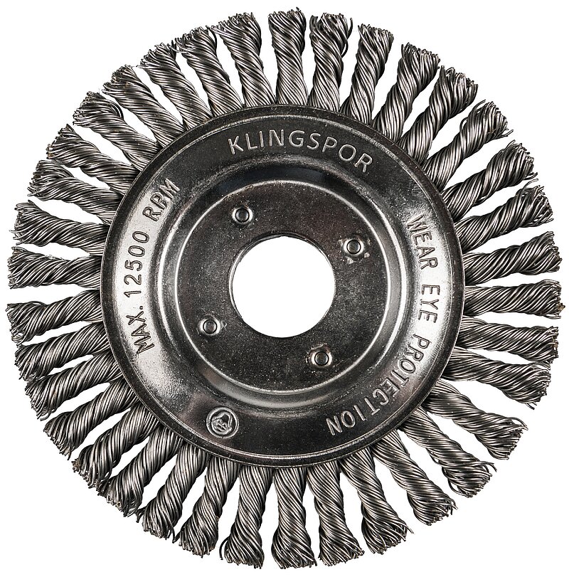 Klingspor - BRP 600 Z Pipelinebürste gez. einreihig Anzahl Reihen 1, 115 x 6 x 22,23 mm 0,5 Stahl