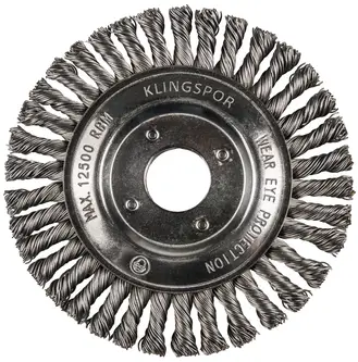 Klingspor - BRP 600 Z Pipelinebürste gez. einreihig Anzahl Reihen 1, 125 x 6 x 22,23 mm 0,5 Edelstahl