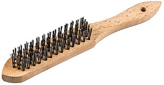 Klingspor - BH 600 Handbürste Standard Anzahl Reihen 3, 125 x 25 x 290 mm Holzgriff 0,35 Stahl