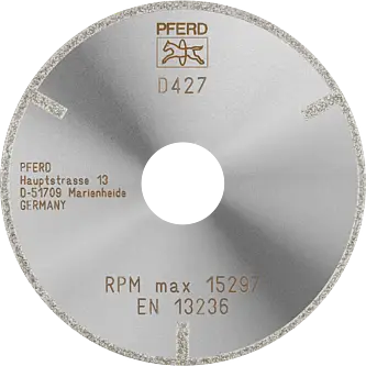PFERD Dia.- und CBN-Trennwerkzeuge Galvanik D1A1R 100-2-22,23 D 427 GAG