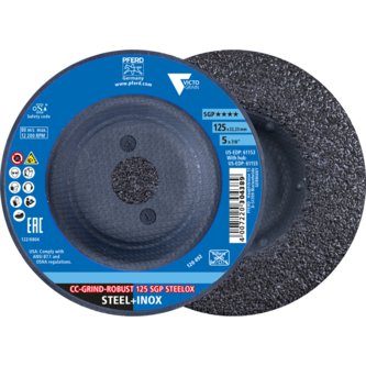 PFERD POLIFAN-Fächerscheiben PFR 125-L A 40 SGP CURVE ALU